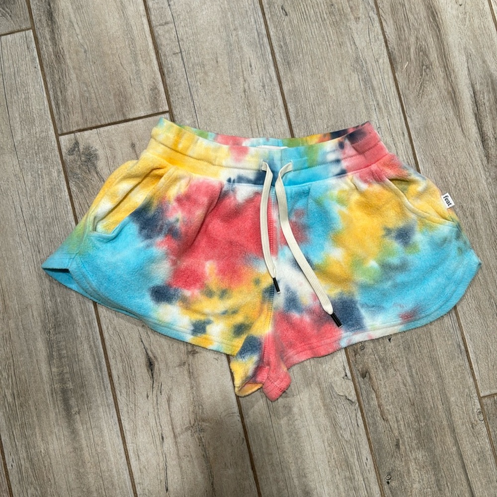 Feat Women's Tie Dye BlanketBlend 2.5" Short, Tie-Dye Drawstring | XS